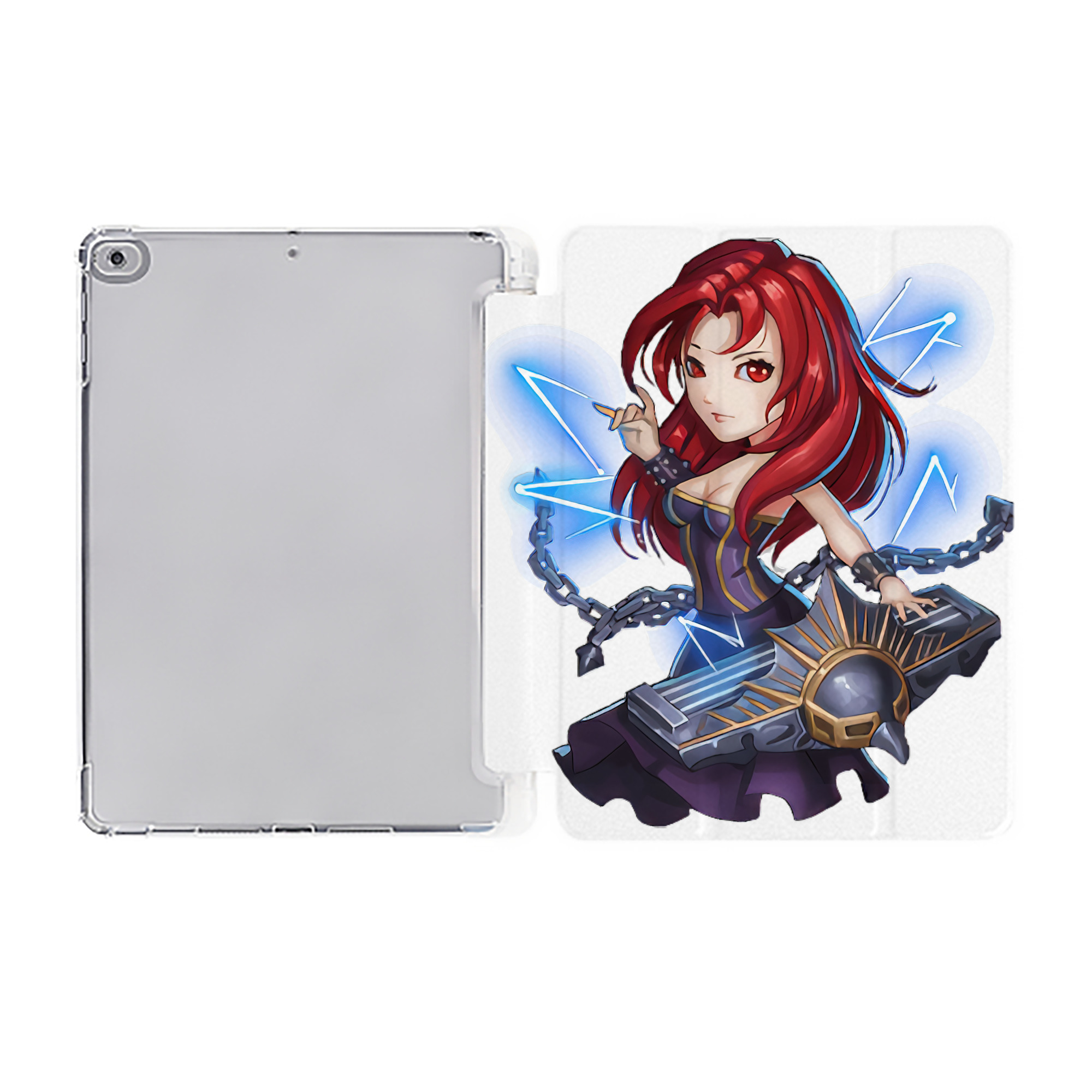 （画像用） リーグ・オブ・レジェンド League of Legends LOL IPad ケース ペン収納付き 三つ折りスタンド PUレザー×シリコン 対応機種9.5/10.5/10.9インチ